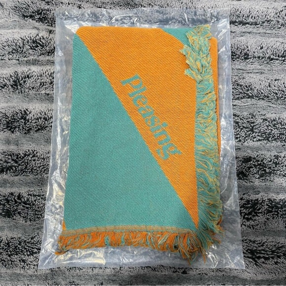 Harry Styles Pleasing Pop Up Exclusive Picnic Blanket in Orange/Blue